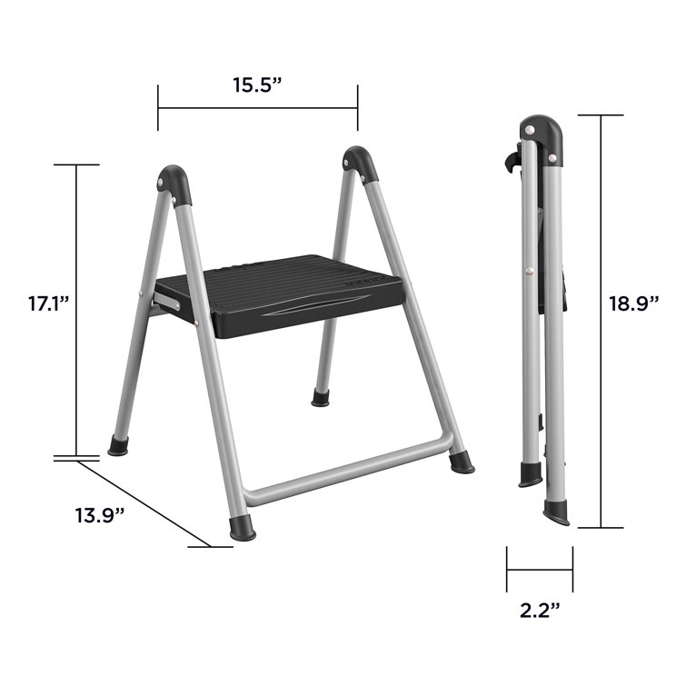 Metal folding step online stool